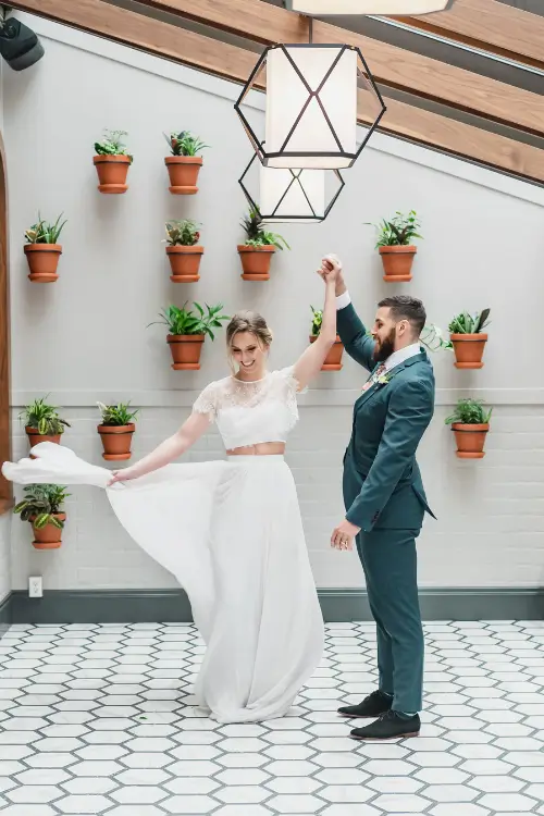 Celebrating wedding at Toronto HotHouse Wdding Venue