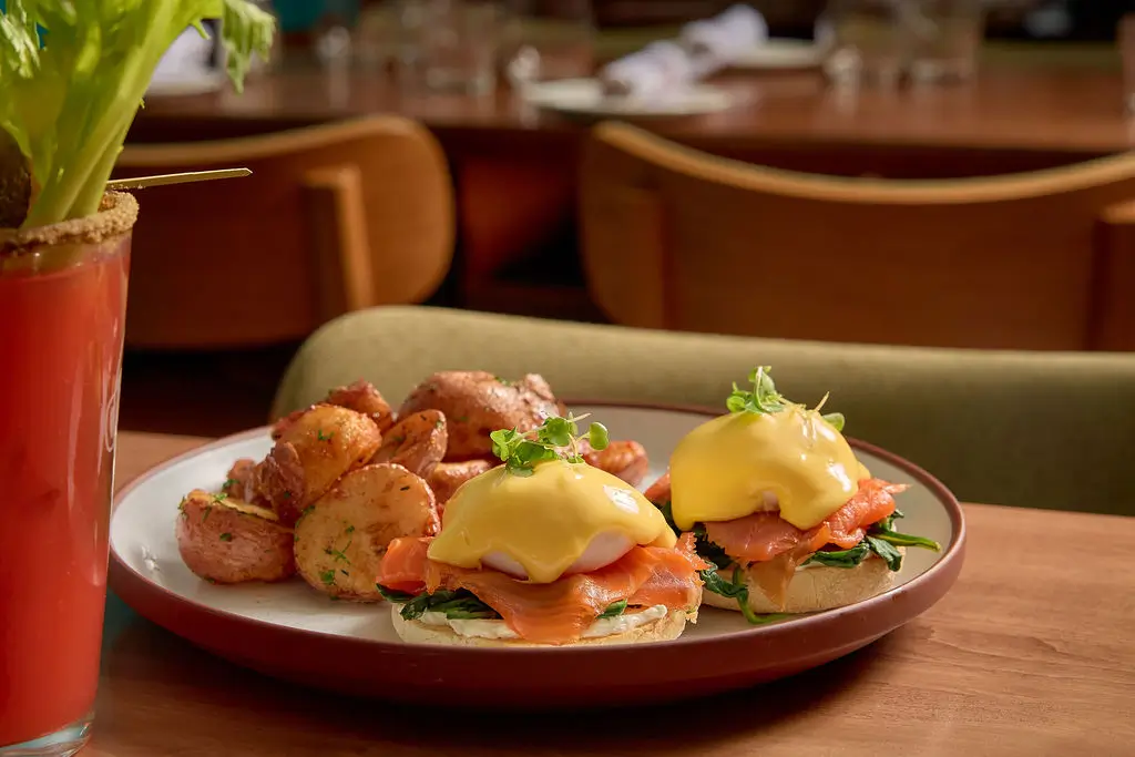 Royale Eggs Benedict Brunch at Hot House Mediterranean Restaurant in Toronto