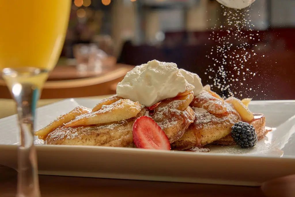 Specialty french toast served at HotHouse Brunch in Toronto